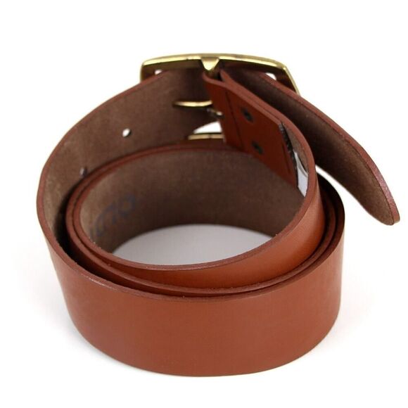 Old Navy BROWN GENUINE LEATHER 1.5"Wd DRESS CASUAL WOMEN'S BELT Sz M/L (X23 - Picture 4 of 13